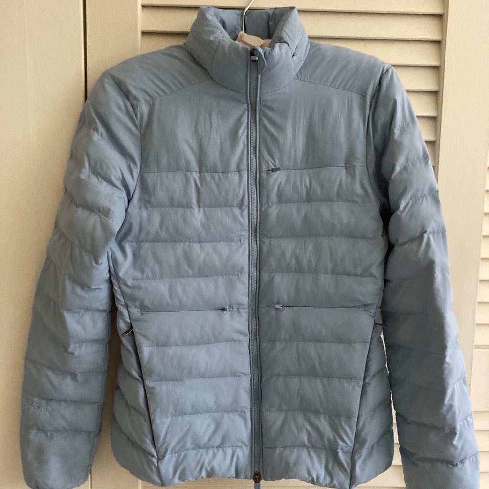 Figs Puffer Jacket Dusty Blue Like New women’s Small